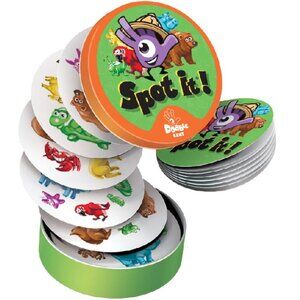 Spot it!/Dobble Junior - Animals Bilingual Version Card Game New Sealed Ages 6+